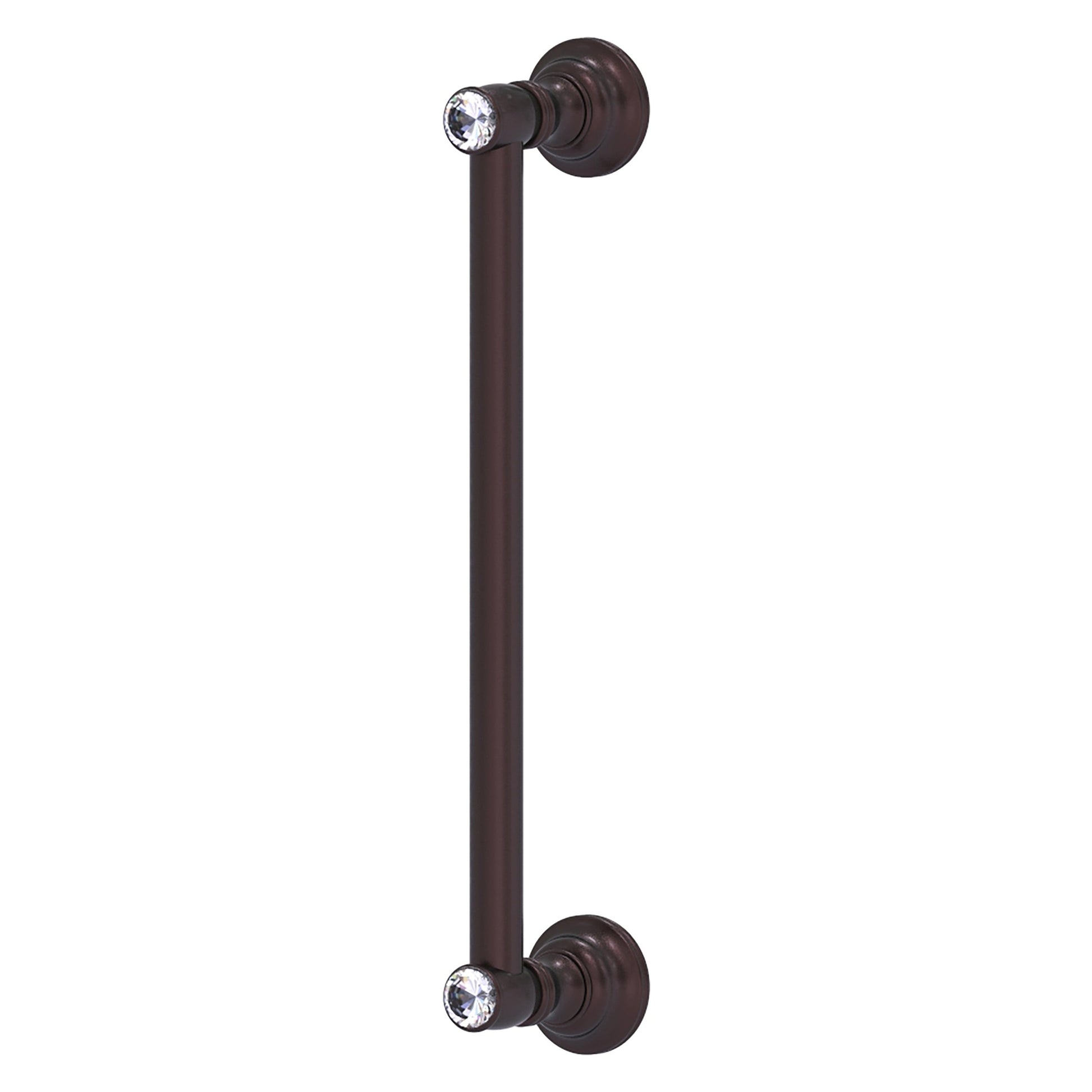 Allied Brass Carolina Crystal 14" x 3.6" Antique Bronze Solid Brass Door Pull