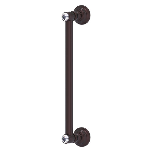 Allied Brass Carolina Crystal 14" x 3.6" Antique Bronze Solid Brass Door Pull