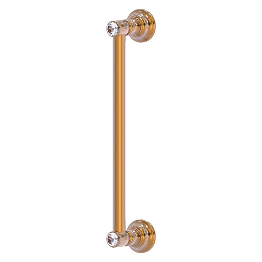 Allied Brass Carolina Crystal 14" x 3.6" Brushed Bronze Solid Brass Door Pull