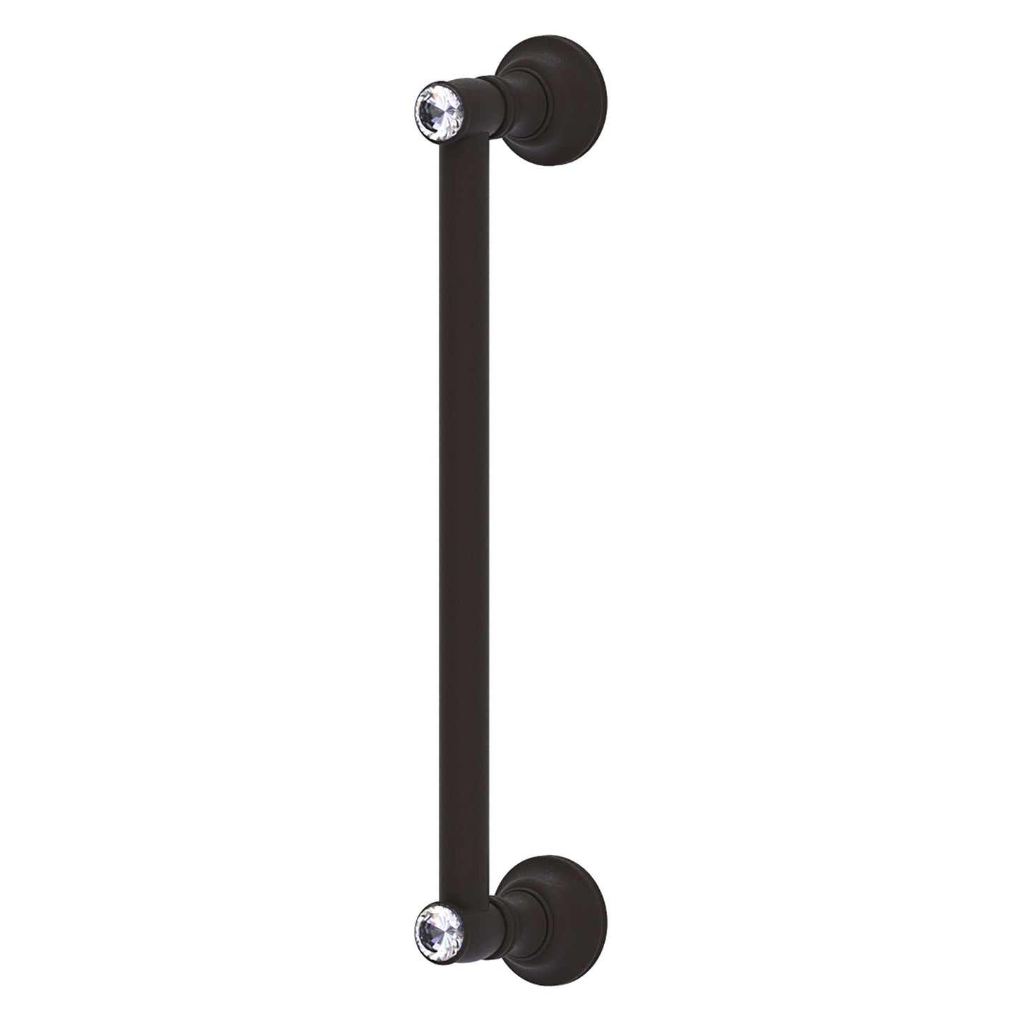 Allied Brass Carolina Crystal 14" x 3.6" Oil Rubbed Bronze Solid Brass Door Pull