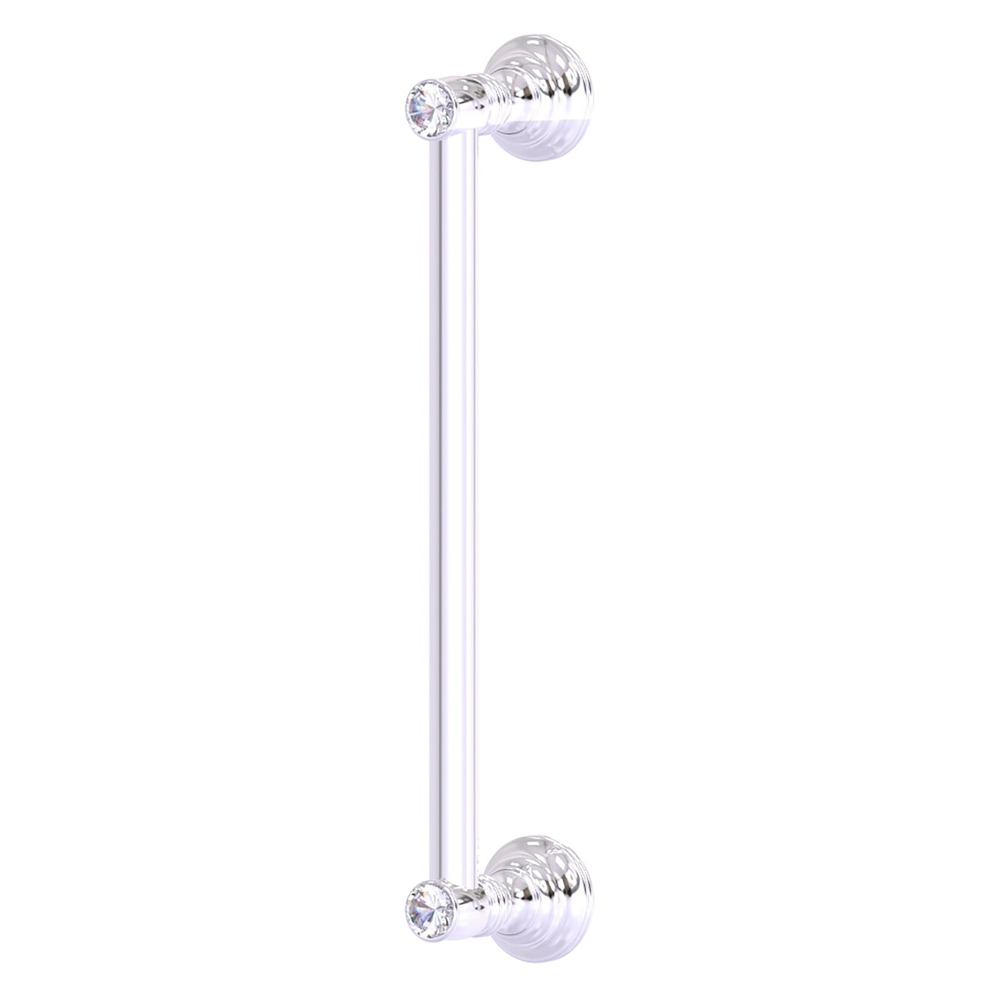Allied Brass Carolina Crystal 14" x 3.6" Polished Chrome Solid Brass Door Pull