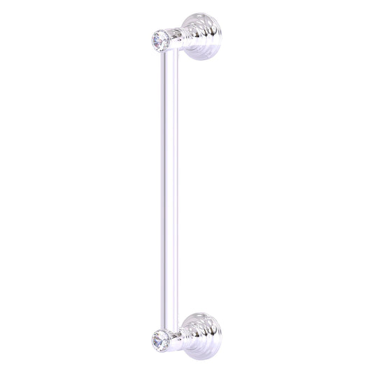 Allied Brass Carolina Crystal 14" x 3.6" Polished Chrome Solid Brass Door Pull
