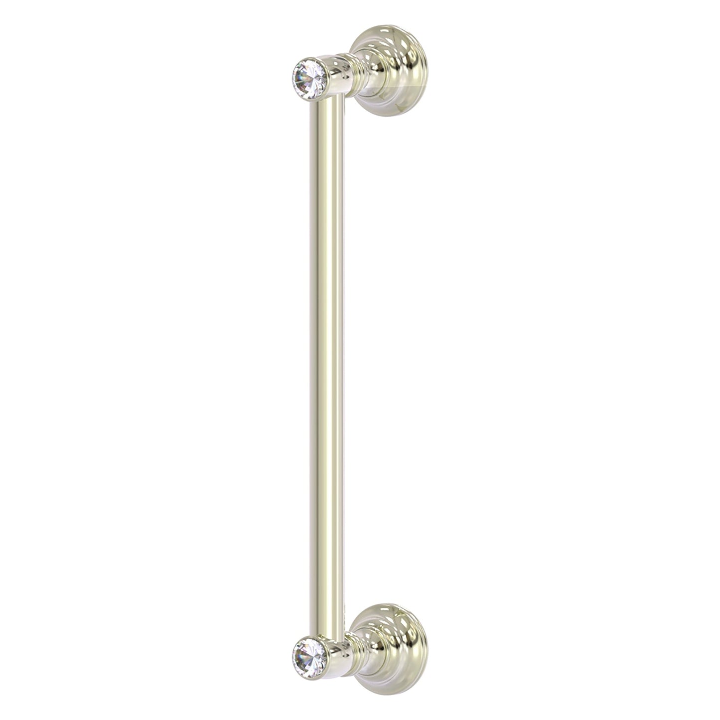 Allied Brass Carolina Crystal 14" x 3.6" Polished Nickel Solid Brass Door Pull