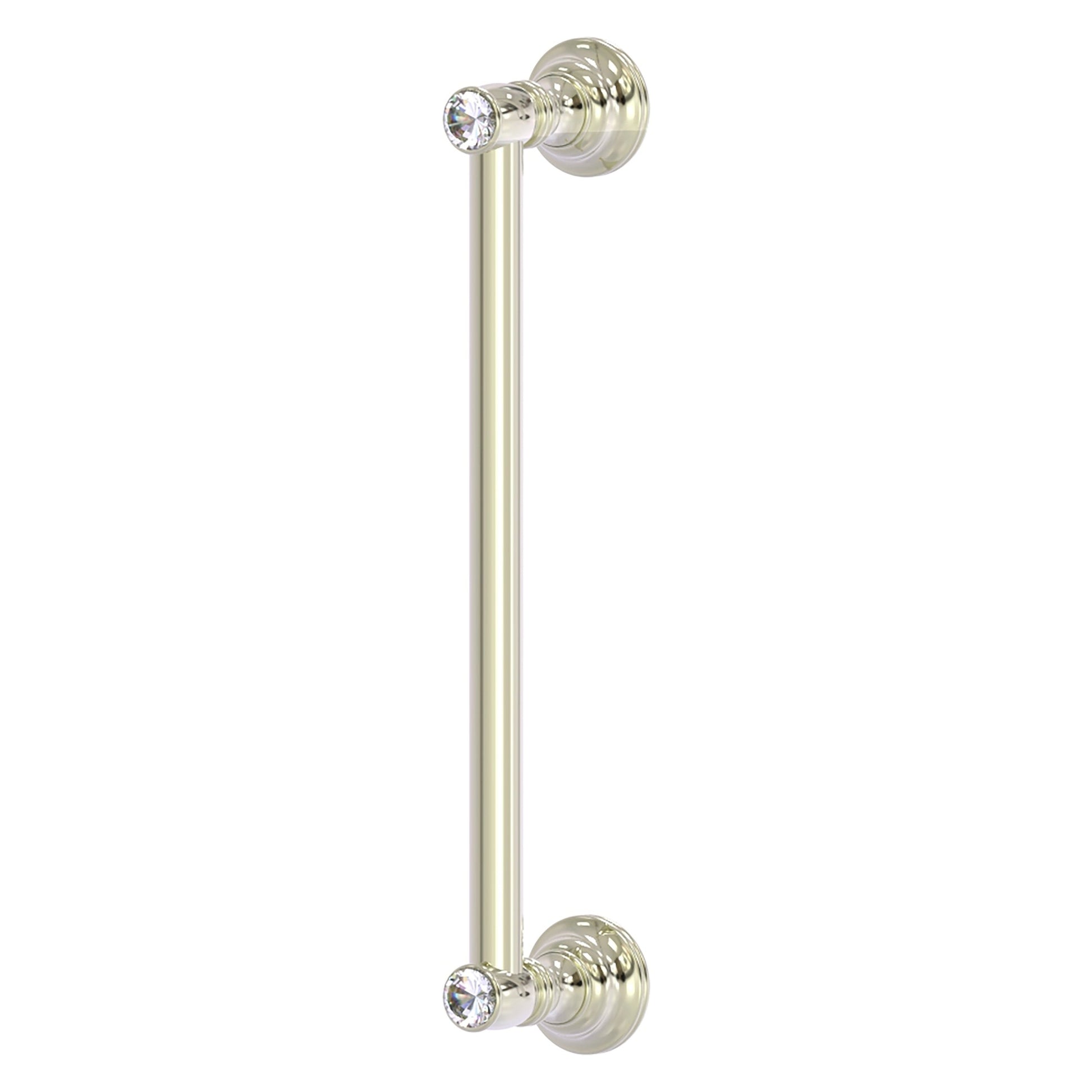 Allied Brass Carolina Crystal 14" x 3.6" Polished Nickel Solid Brass Door Pull