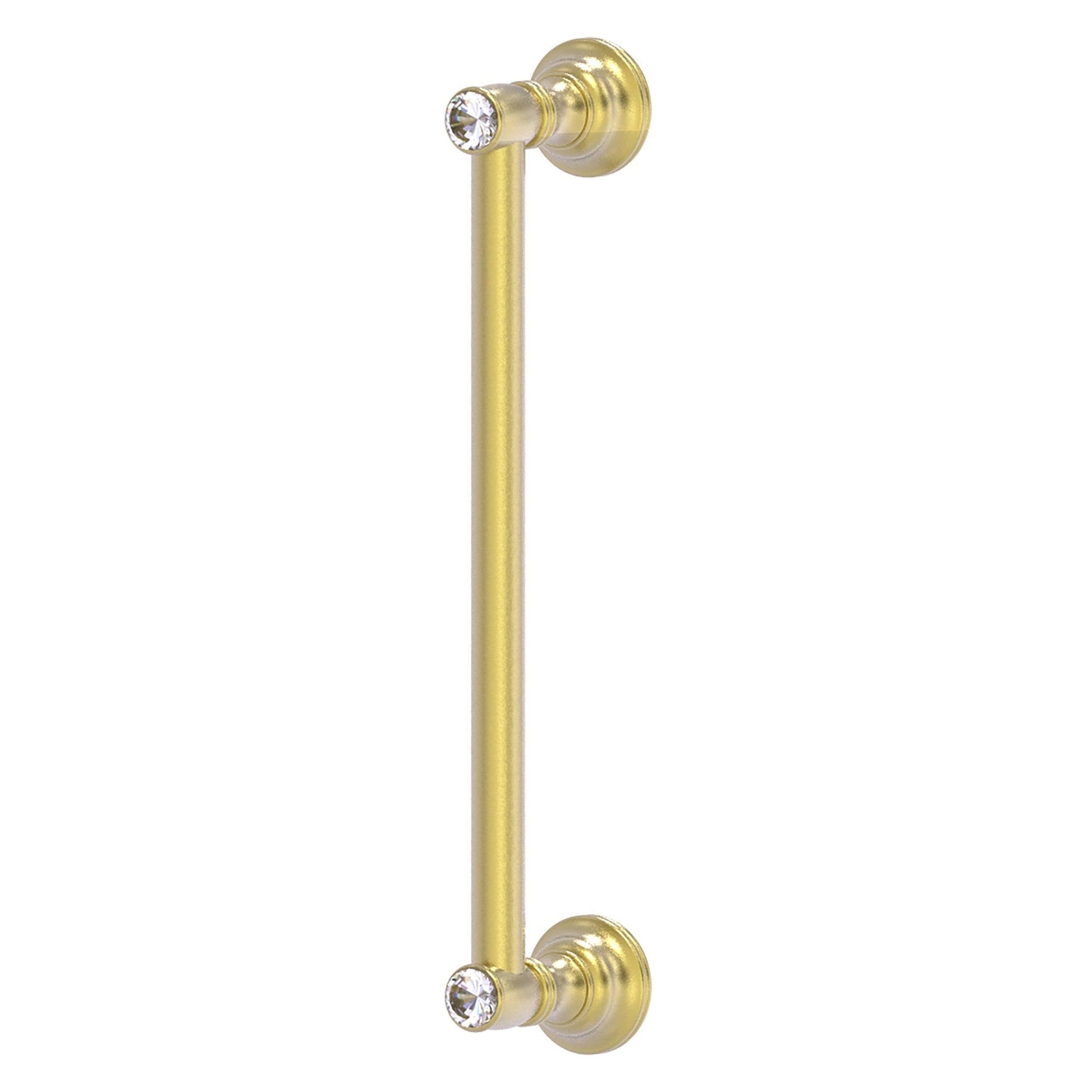 Allied Brass Carolina Crystal 14" x 3.6" Satin Brass Solid Brass Door Pull