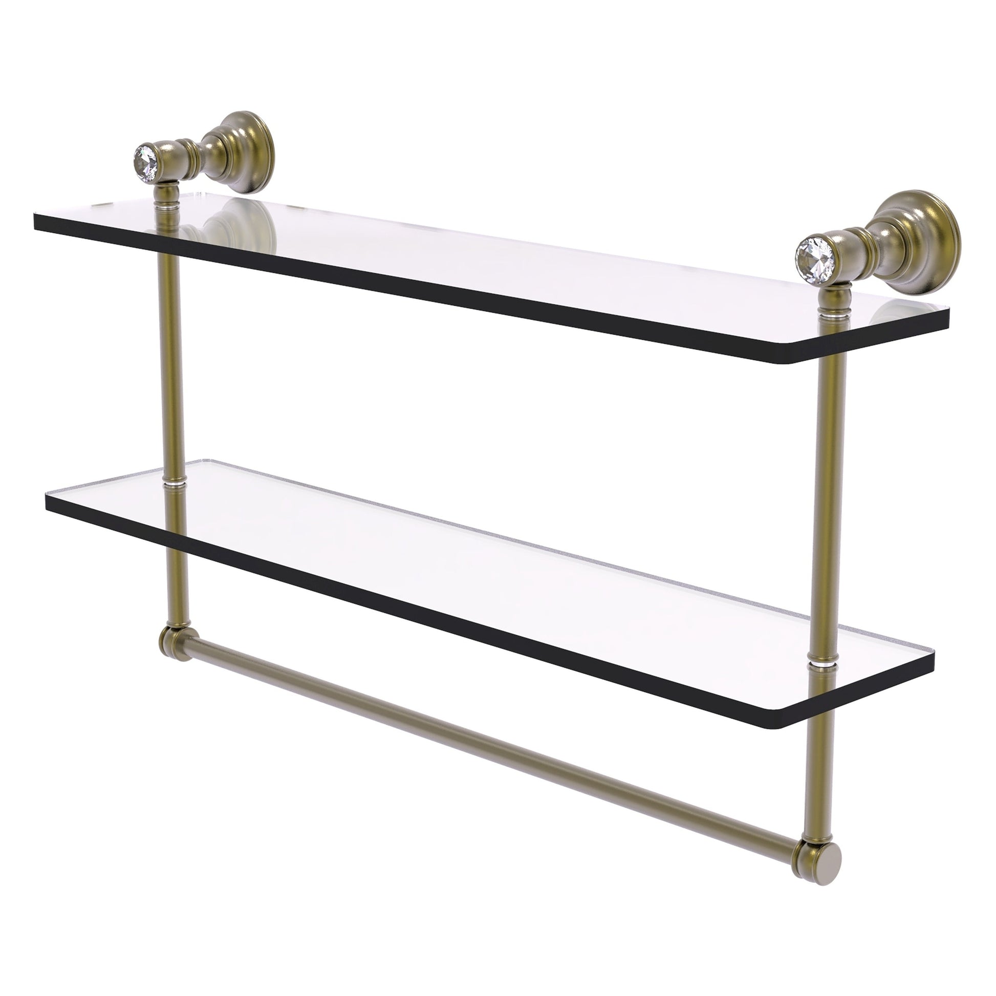 Allied Brass Polished Brass Solid Brass 2-Shelf Hanging Shower