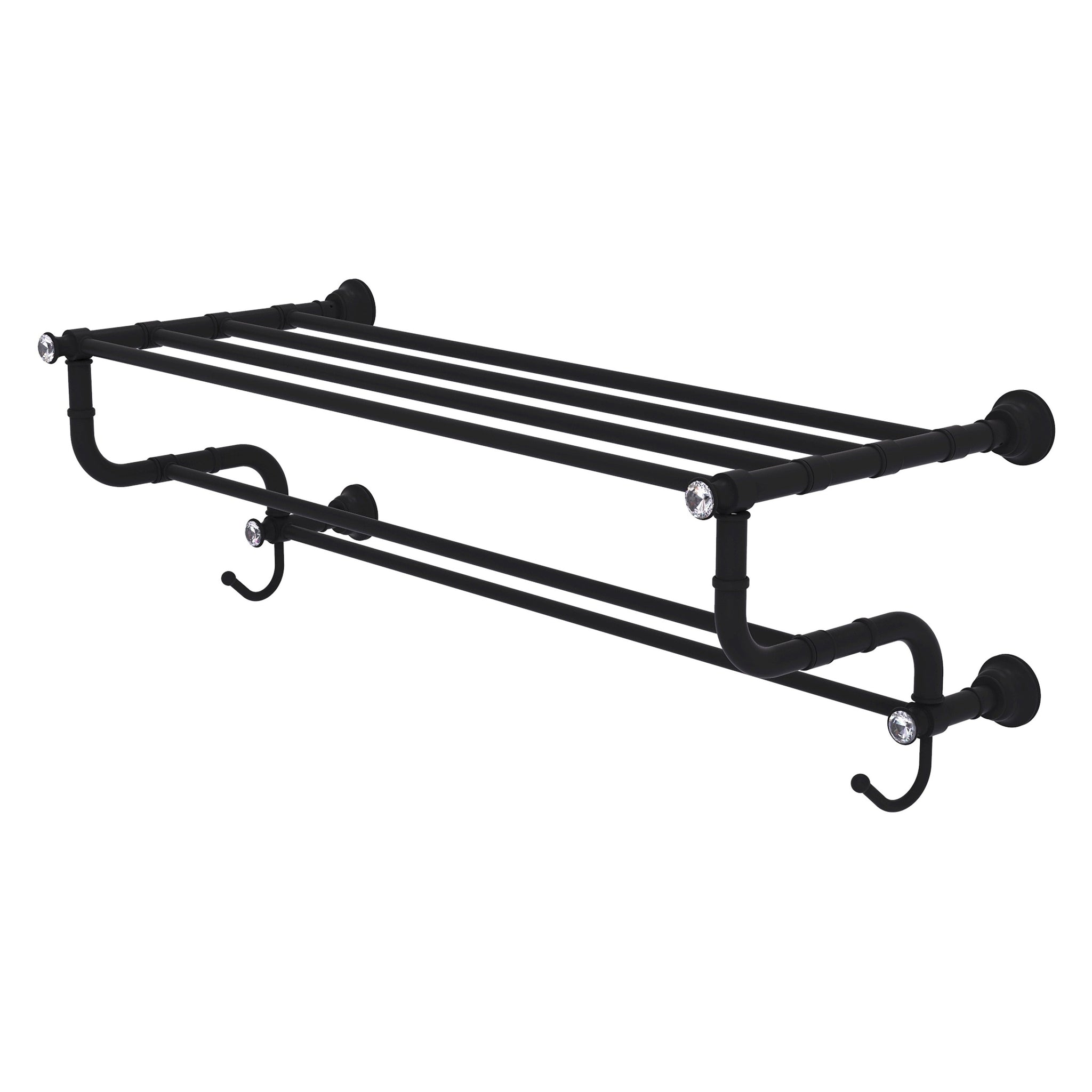 Black and brass online towel bar