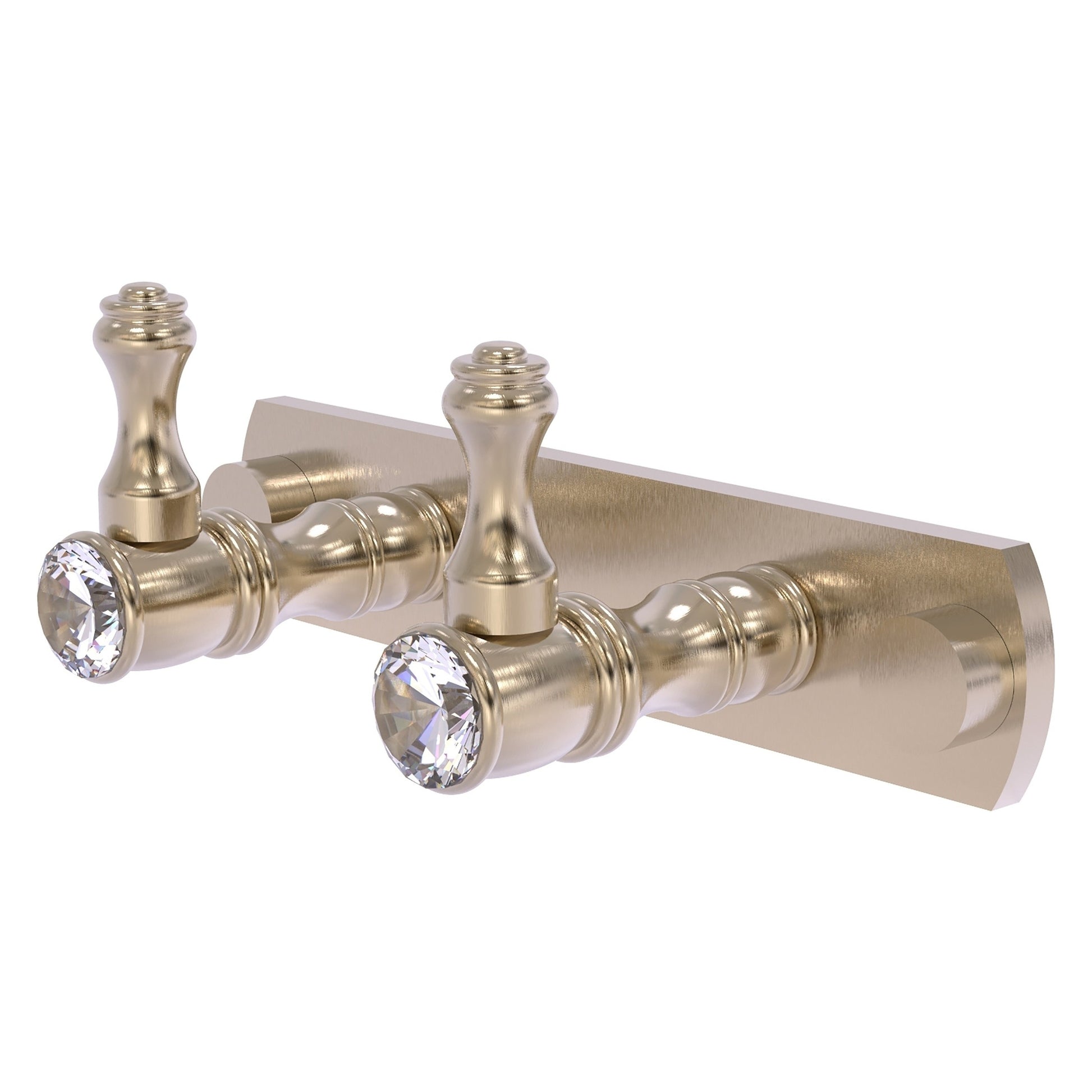 Allied Brass Carolina 24-in Polished Brass 4-Tier Wall Mount Towel