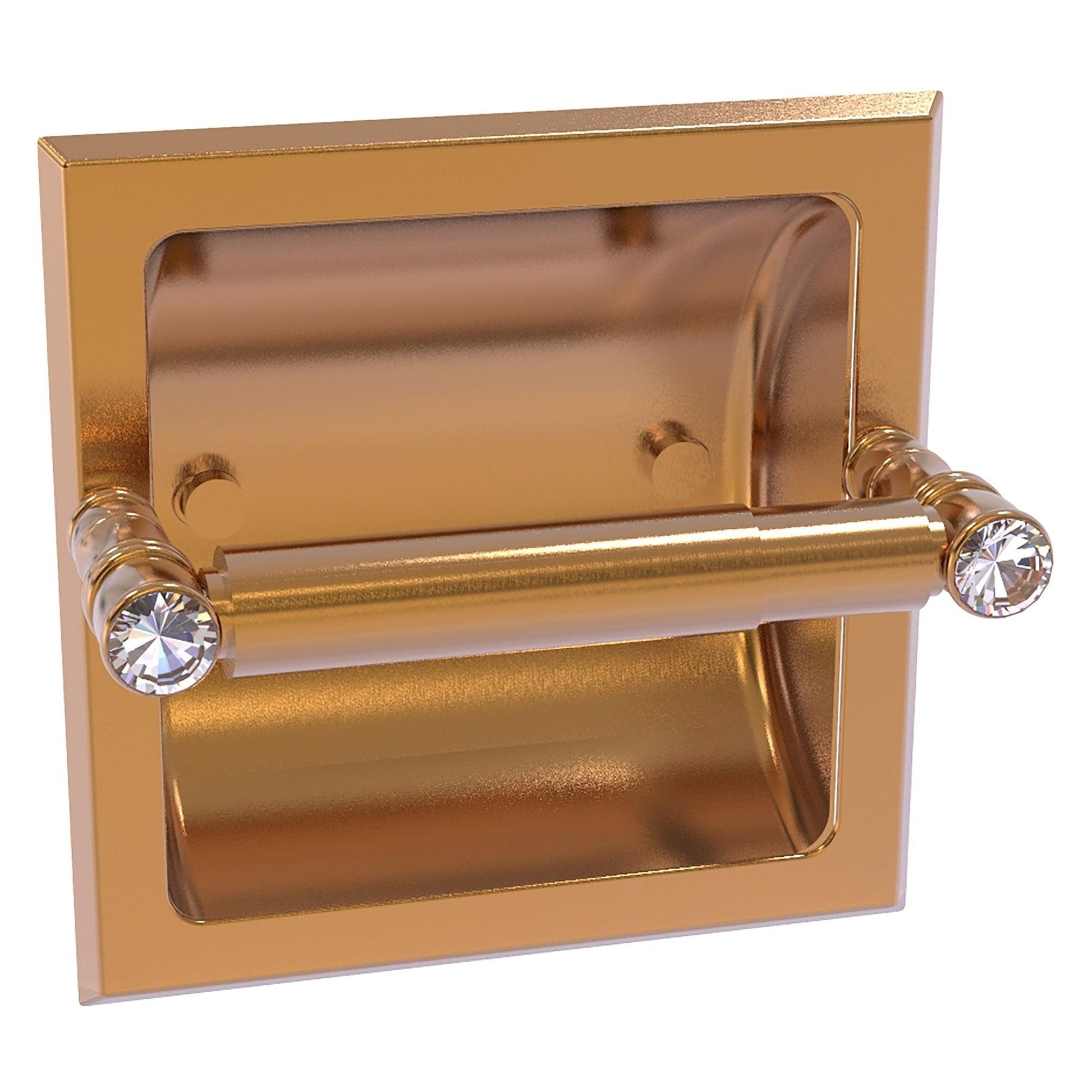 Pipeline Collection Recessed Toilet Paper Holder - Satin Nickel