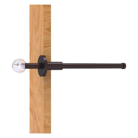 Allied Brass Clearview 10.1" x 1.9" Antique Bronze Solid Brass Retractable Pullout Garment Rod