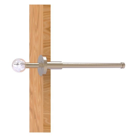 Allied Brass Clearview 10.1" x 1.9" Antique Pewter Solid Brass Retractable Pullout Garment Rod