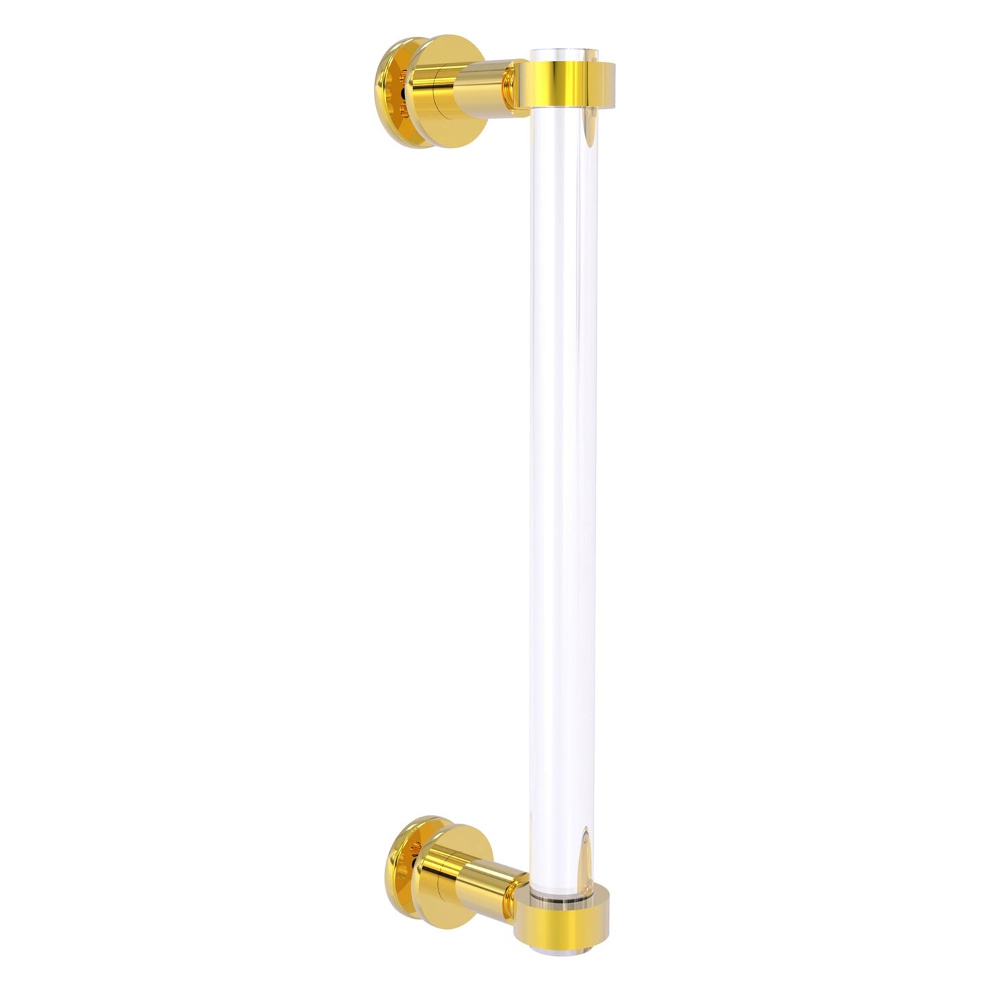Allied Brass Clearview 13" x 1.7" Polished Brass Solid Brass Single Side Shower Door Pull