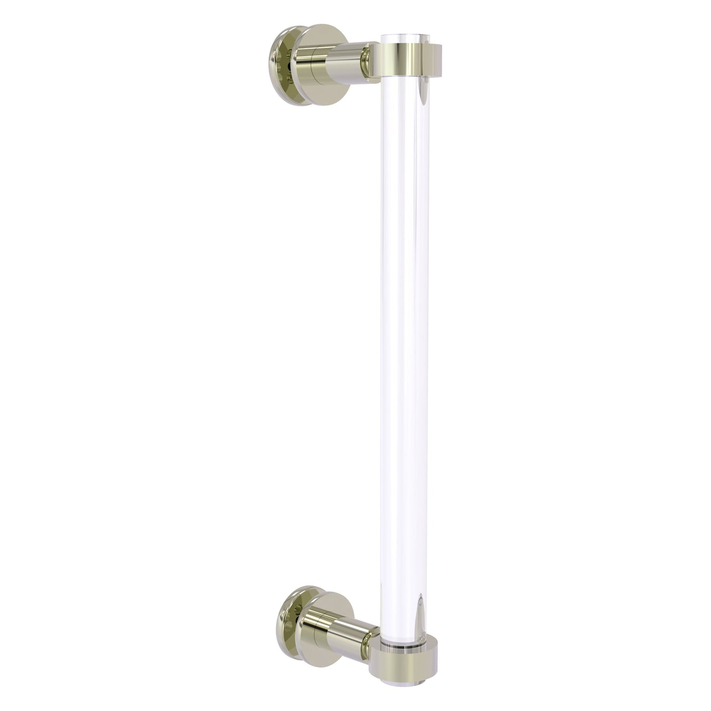 Allied Brass Clearview 13" x 1.7" Polished Nickel Solid Brass Single Side Shower Door Pull