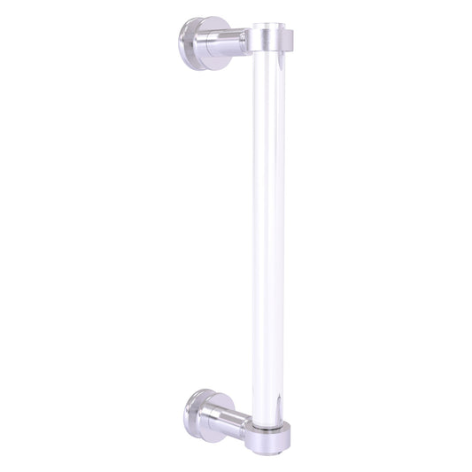 Allied Brass Clearview 13" x 1.7" Satin Chrome Solid Brass Single Side Shower Door Pull