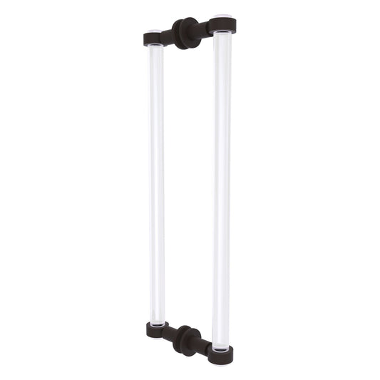 Allied Brass Clearview 19" x 1.7" Oil Rubbed Bronze Solid Brass Back-to-Back Shower Door Pull