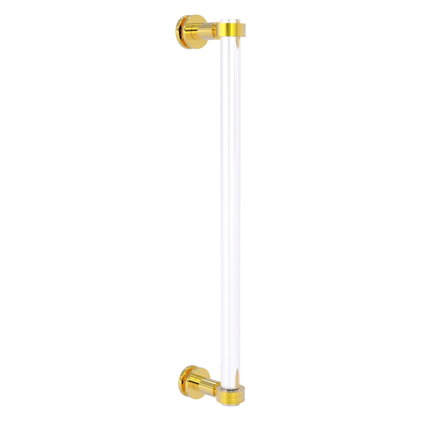 Allied Brass Clearview 19" x 4" Polished Brass Solid Brass Single Side Shower Door Pull