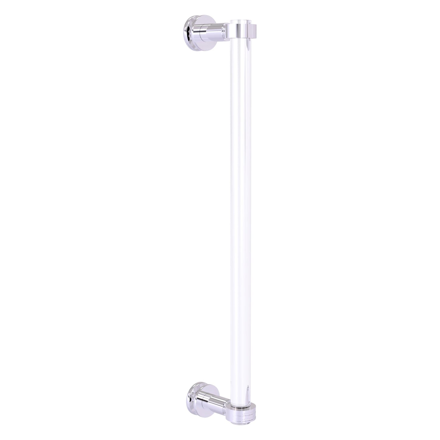 Allied Brass Clearview 19" x 4" Polished Chrome Solid Brass Single Side Shower Door Pull
