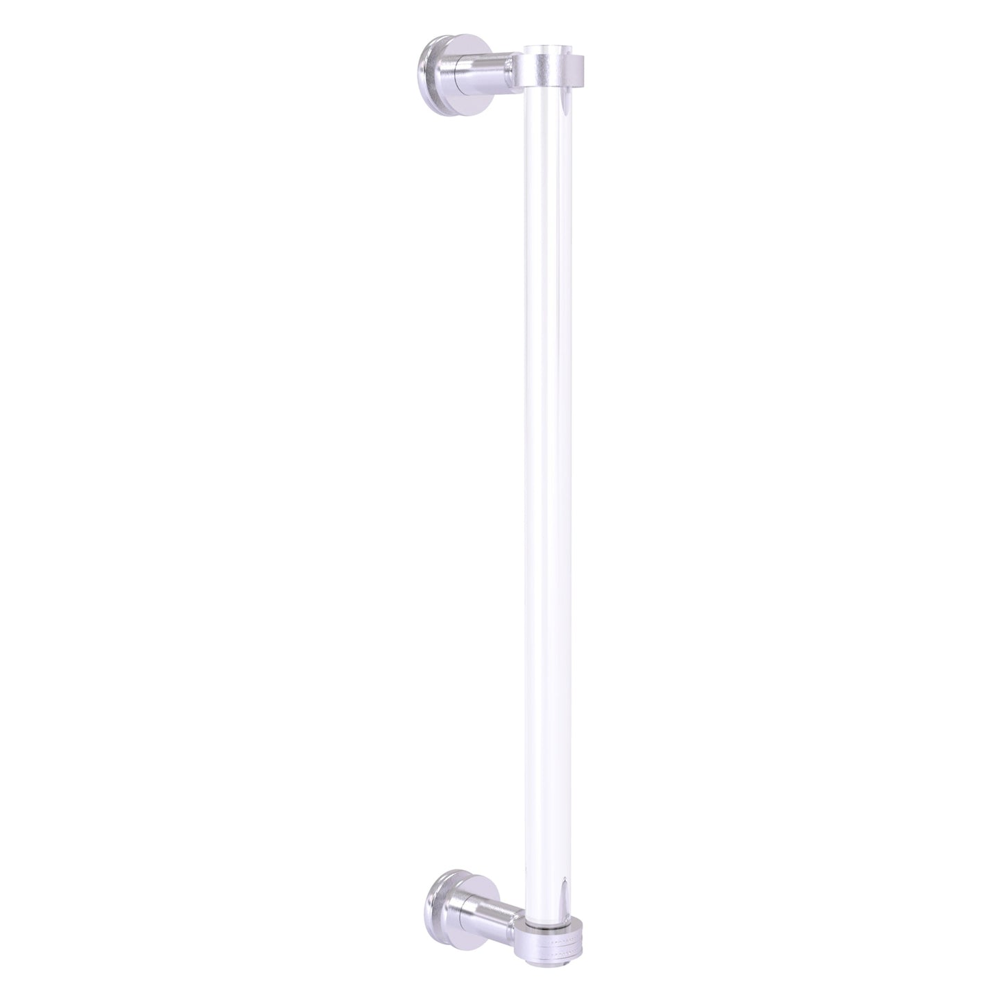 Allied Brass Clearview 19" x 4" Satin Chrome Solid Brass Single Side Shower Door Pull