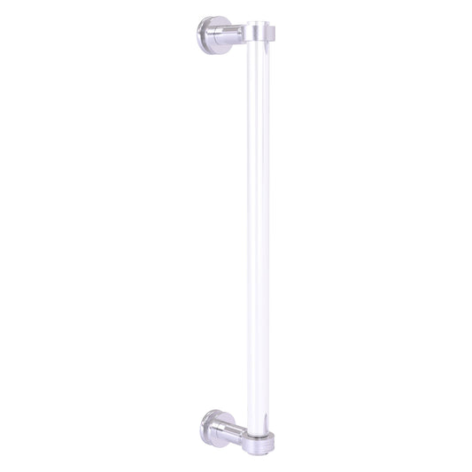 Allied Brass Clearview 19" x 4" Satin Chrome Solid Brass Single Side Shower Door Pull