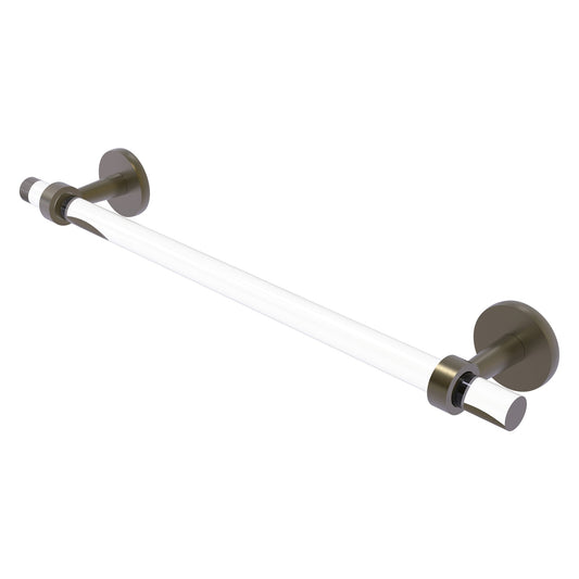 Allied Brass Clearview 22" x 2.6" Antique Brass Solid Brass Towel Bar