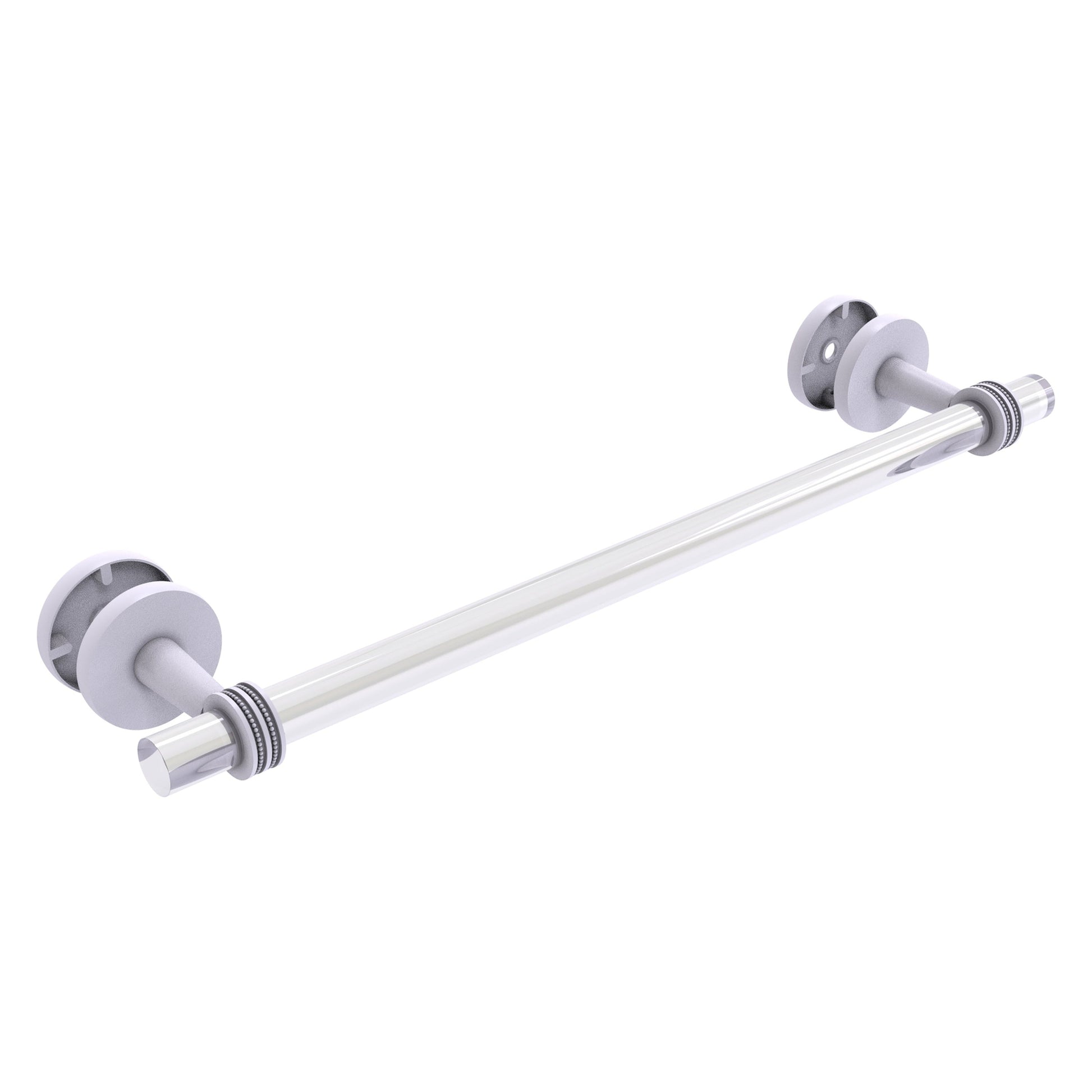 Allied Brass Clearview 36-in Wall Mount Single Towel Bar - Unlacquered Brass