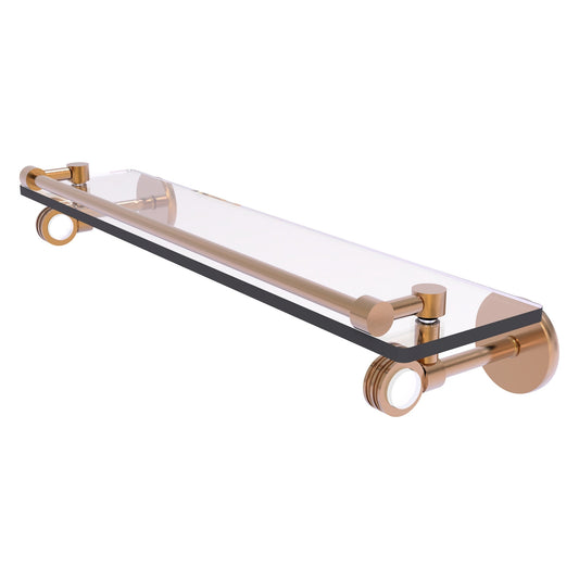 stripes Allied Brass Clearview 22" x 5.65" Brushed Bronze Solid Brass Gallery ...