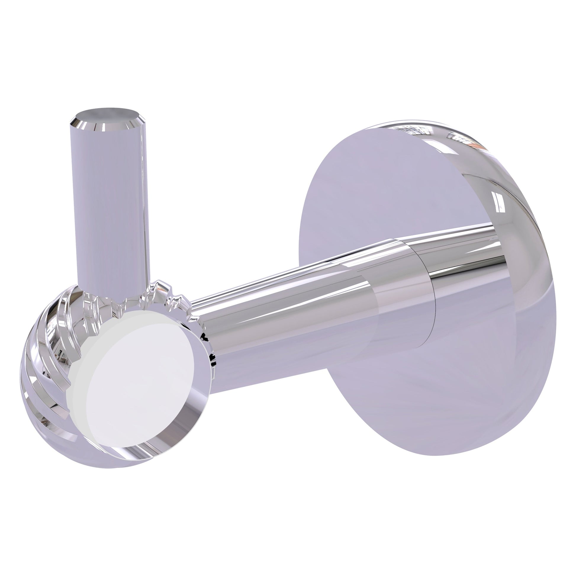 Allied Brass Clearview 2.64" x 3.84" Polished Chrome Solid Brass Robe Hook With Twisted Accents