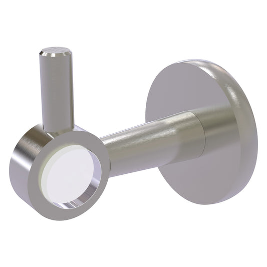 Allied Brass Clearview 2.64" x 3.84" Satin Nickel Solid Brass Robe Hook