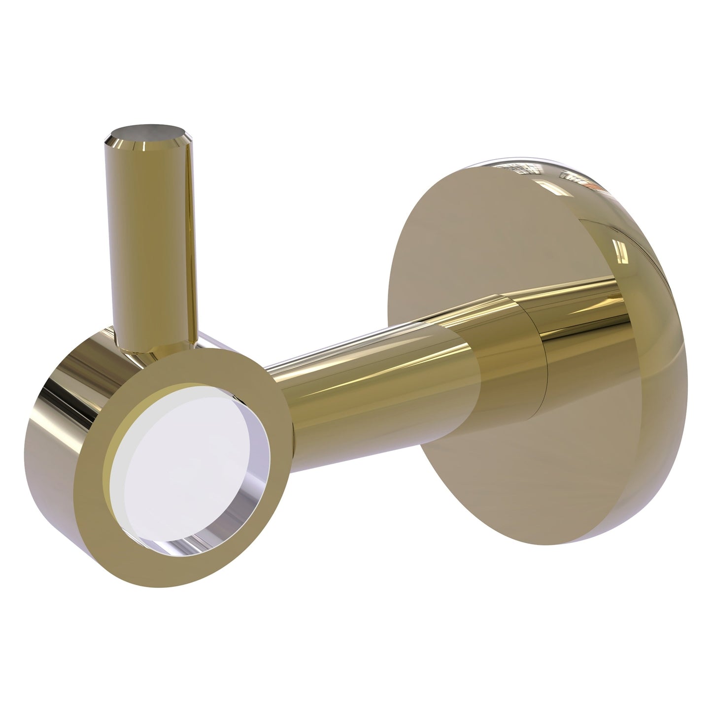 Allied Brass Clearview 2.64" x 3.84" Unlacquered Brass Solid Brass Robe Hook