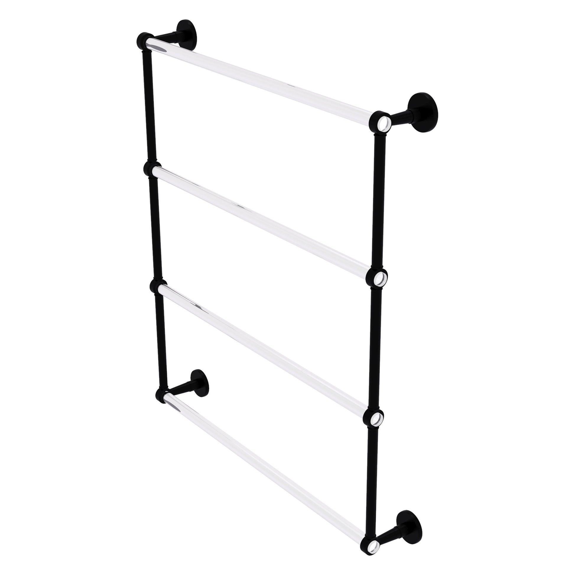 Allied Brass Matte Black Solid Brass 1-Shelf Hanging Shower Caddy