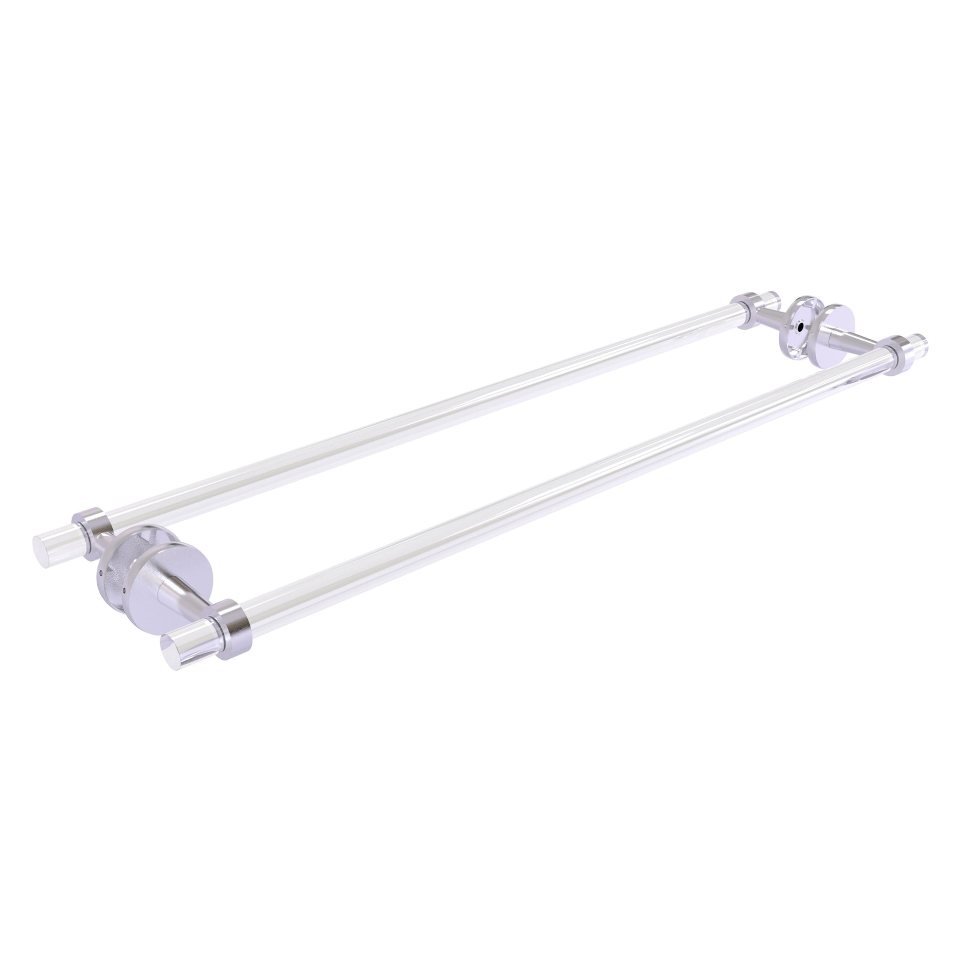 Allied Brass Clearview 36-in Wall Mount Single Towel Bar - Unlacquered Brass