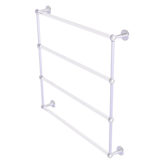 Allied Brass Clearview 38.6" x 4.6" Polished Chrome Solid Brass Four-Tiered Ladder Towel Bar