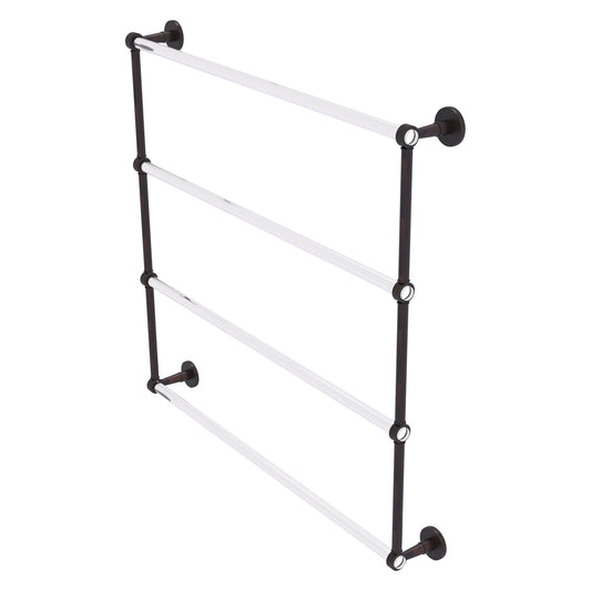 Allied Brass Clearview 38.6" x 4.6" Venetian Bronze Solid Brass Four-Tiered Ladder Towel Bar