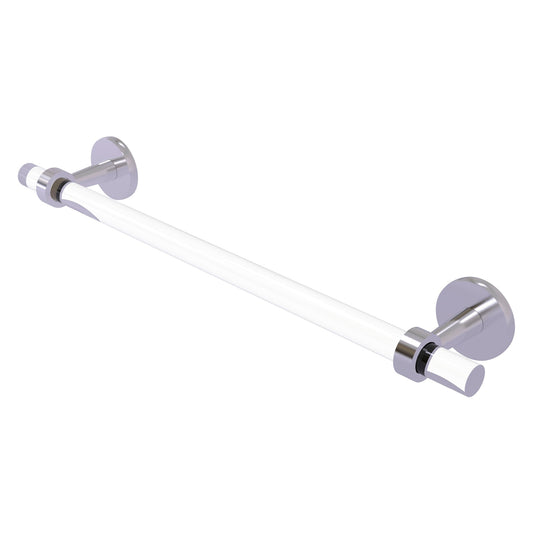 Allied Brass Clearview 40" x 2.6" Satin Chrome Solid Brass Towel Bar