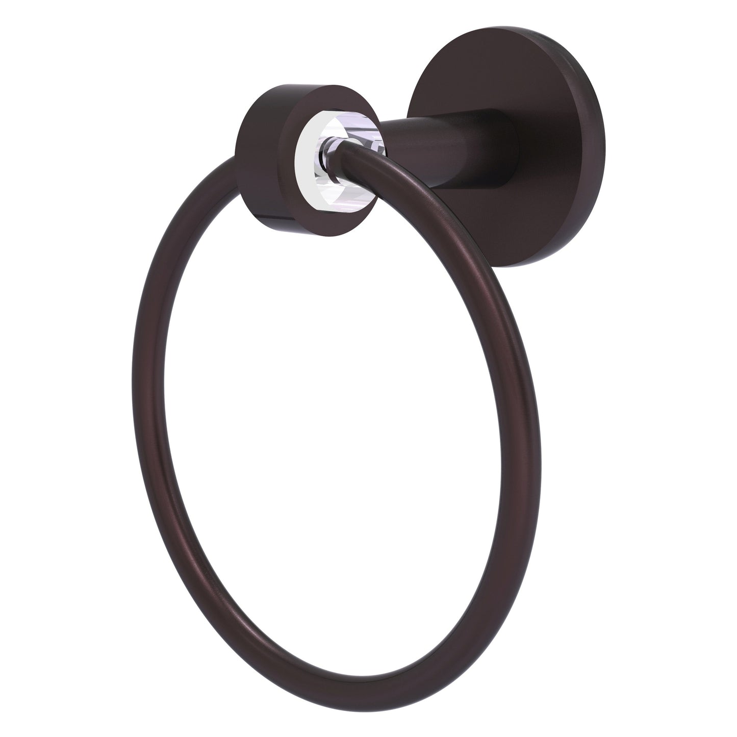 Allied Brass Clearview 6" x 3.84" Antique Bronze Solid Brass Towel Ring