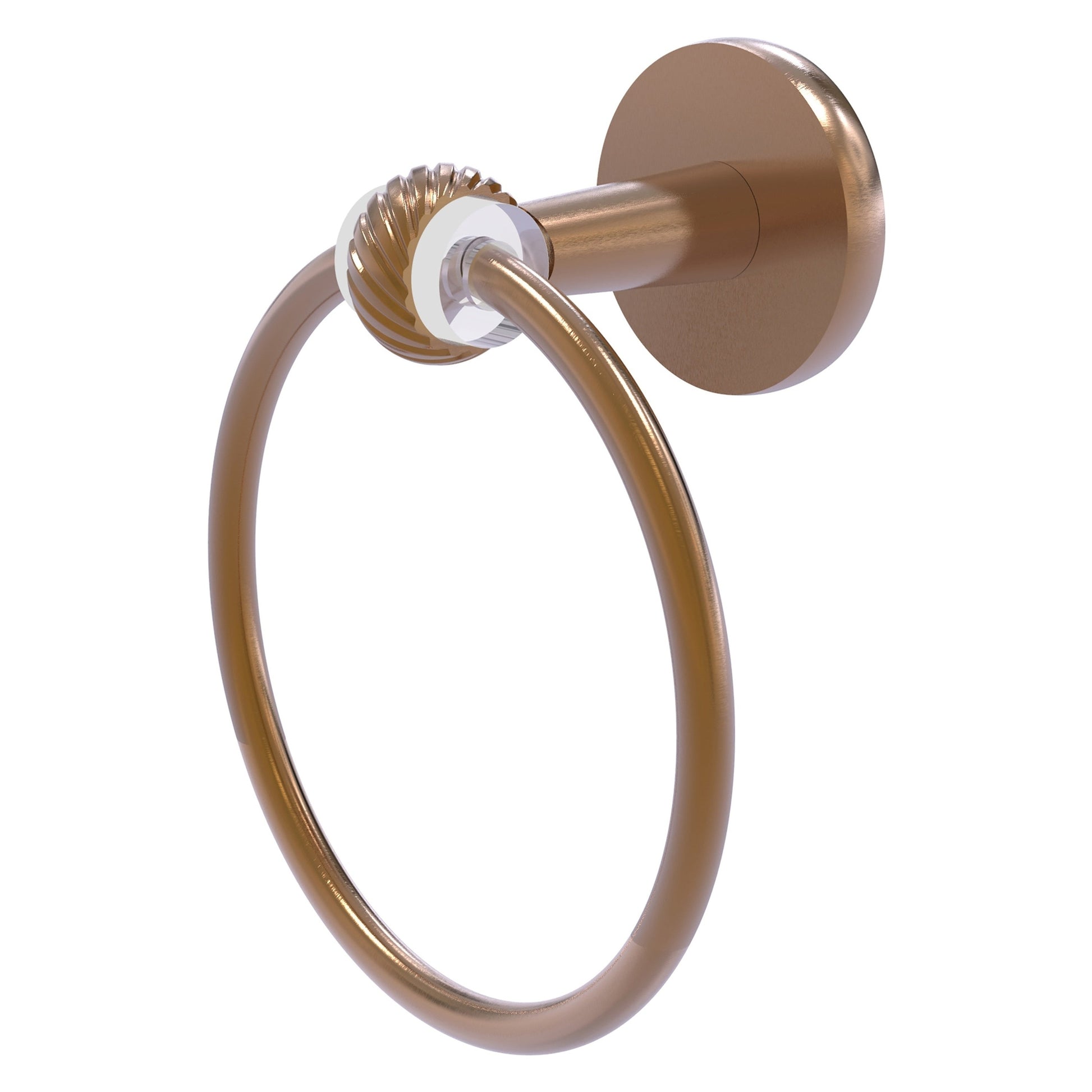 Allied Brass Clearview 6 x 3.84 Brushed Bronze Solid Brass Towel Rin – US  Bath Store