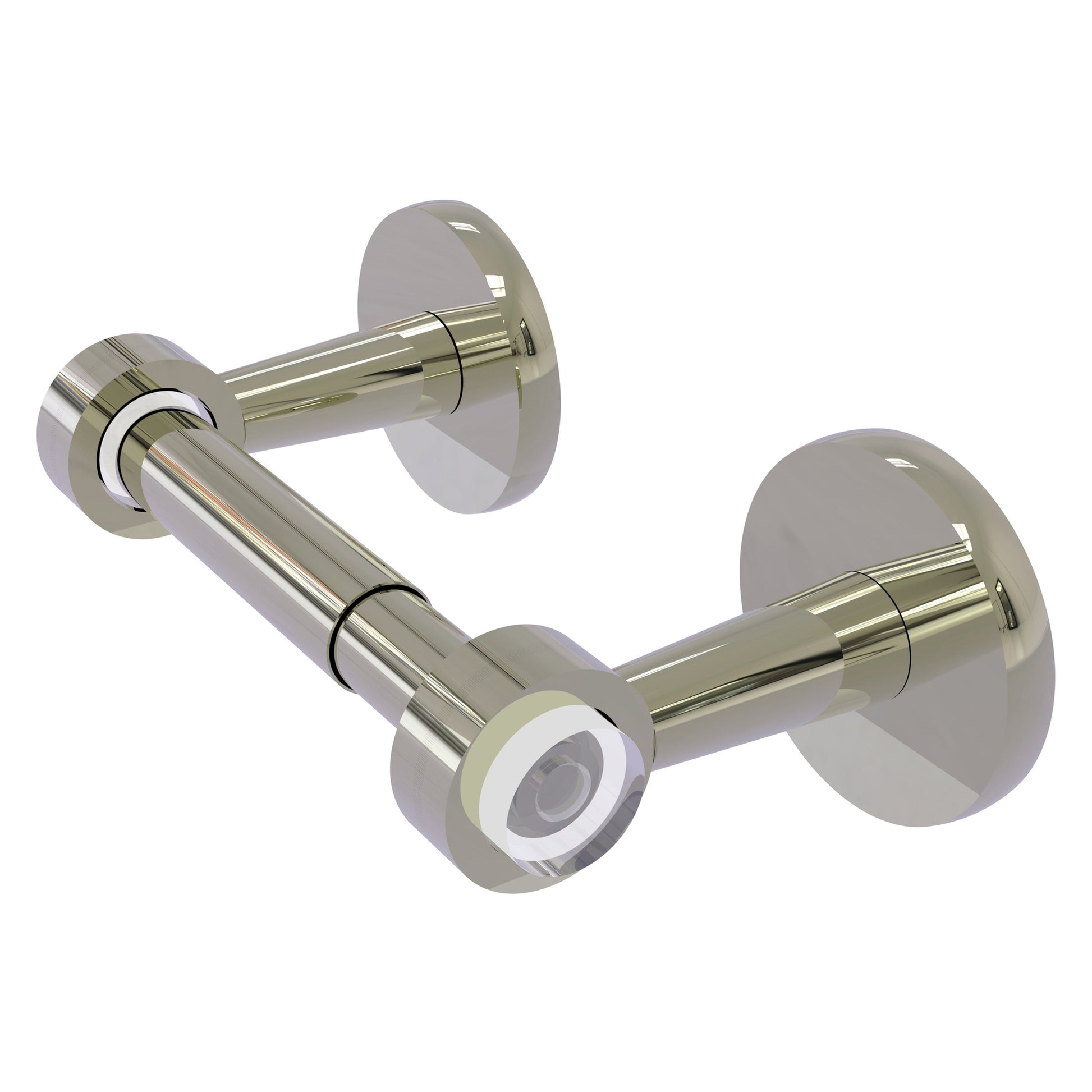 Allied Brass Clearview Collection Two Post Toilet Tissue Holder in Polished  Brass
