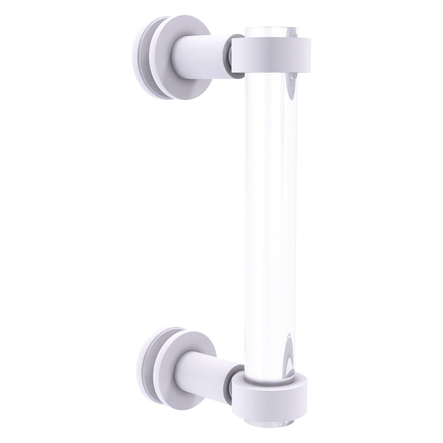 Allied Brass Clearview 9" x 1.7" Matte White Solid Brass Single Side Shower Door Pull