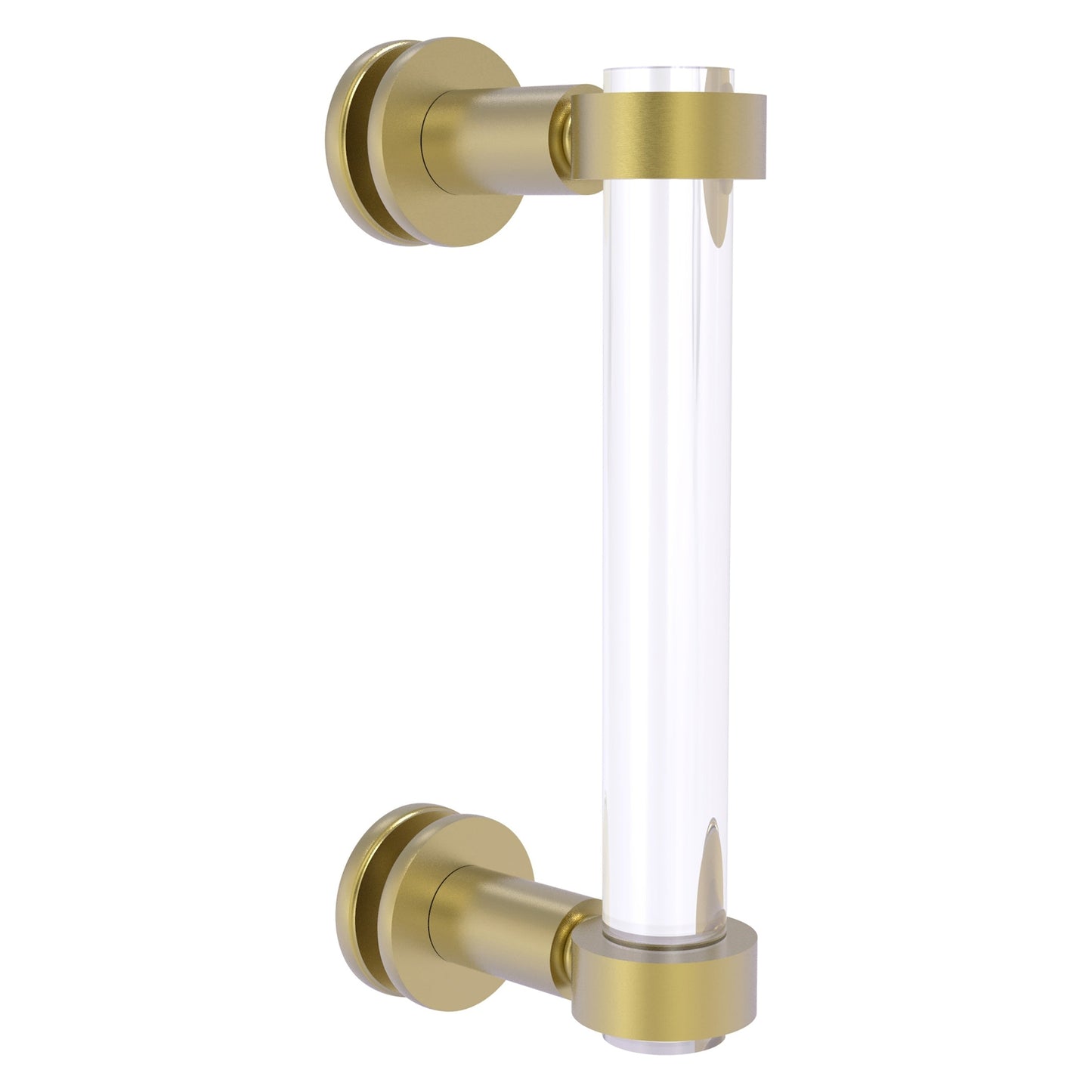 Allied Brass Clearview 9" x 1.7" Satin Brass Solid Brass Single Side Shower Door Pull