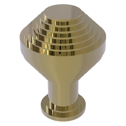 Allied Brass D-1 1" x 1" Unlacquered Brass Solid Brass Cabinet Knob