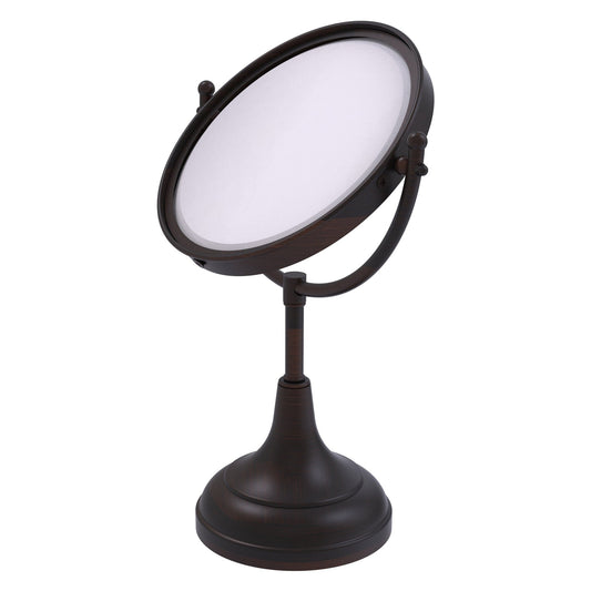 Allied Brass DM-2/3X 8" x 8" Venetian Bronze Solid Brass Vanity Top Make-Up Mirror 3X Magnification