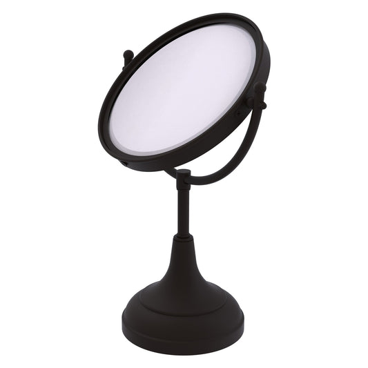 Allied Brass DM-2/5X 8" x 8" Oil Rubbed Bronze Solid Brass Vanity Top Make-Up Mirror 5X Magnification