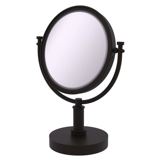 Allied Brass DM-4D/5X 8" x 8" Oil Rubbed Bronze Solid Brass Vanity Top Make-Up Mirror 5X Magnification