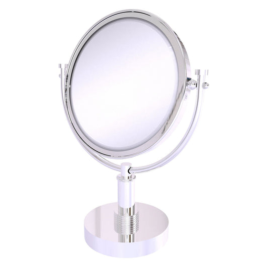 Allied Brass DM-4G/2X 8" x 8" Polished Chrome Solid Brass Vanity Top Make-Up Mirror 2X Magnification
