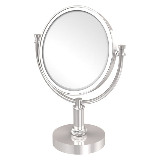 Allied Brass DM-4T/3X 8" x 8" Polished Chrome Solid Brass Vanity Top Make-Up Mirror 3X Magnification