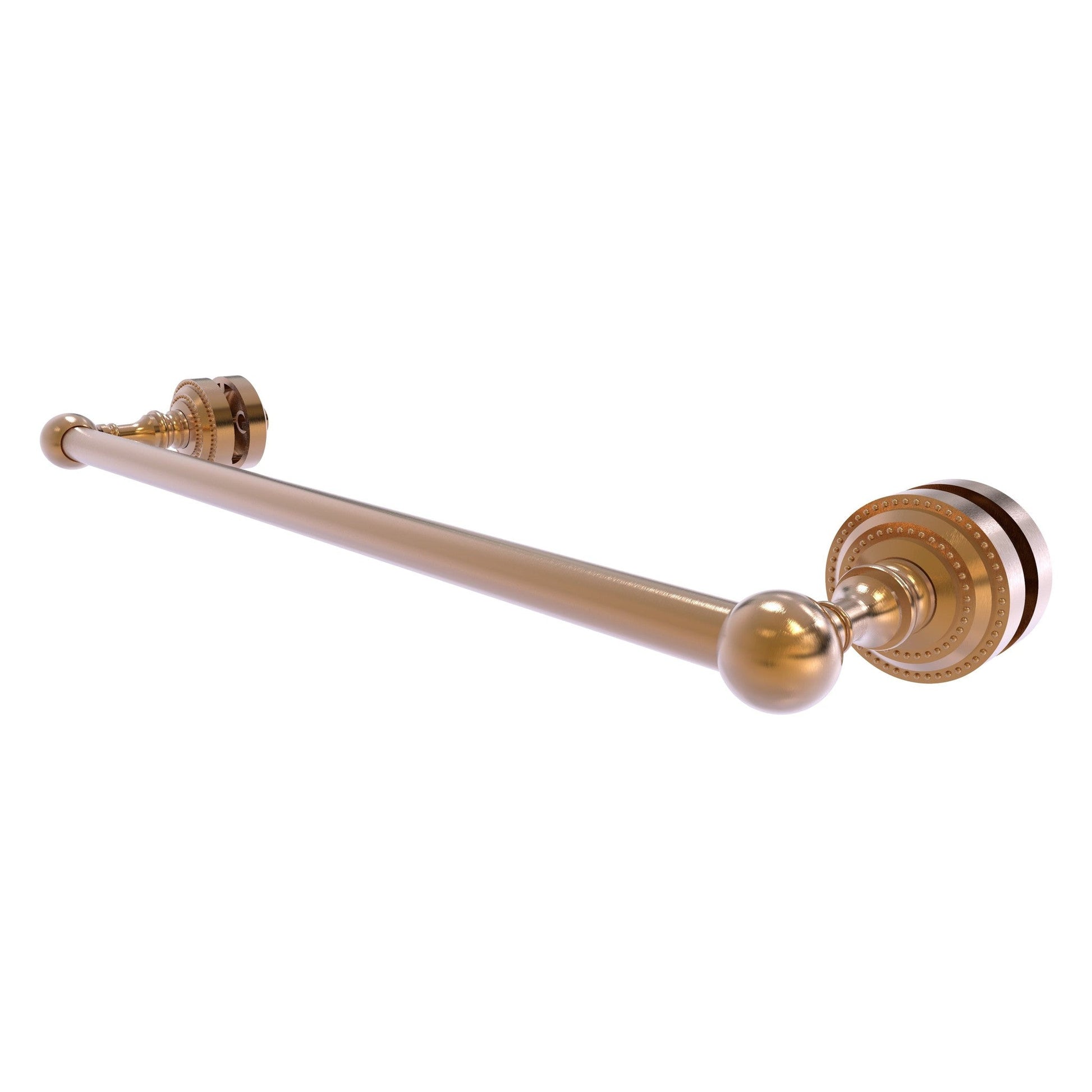 Allied Brass Dottingham 20" x 4.9" Brushed Bronze Solid Brass Shower Door Towel Bar