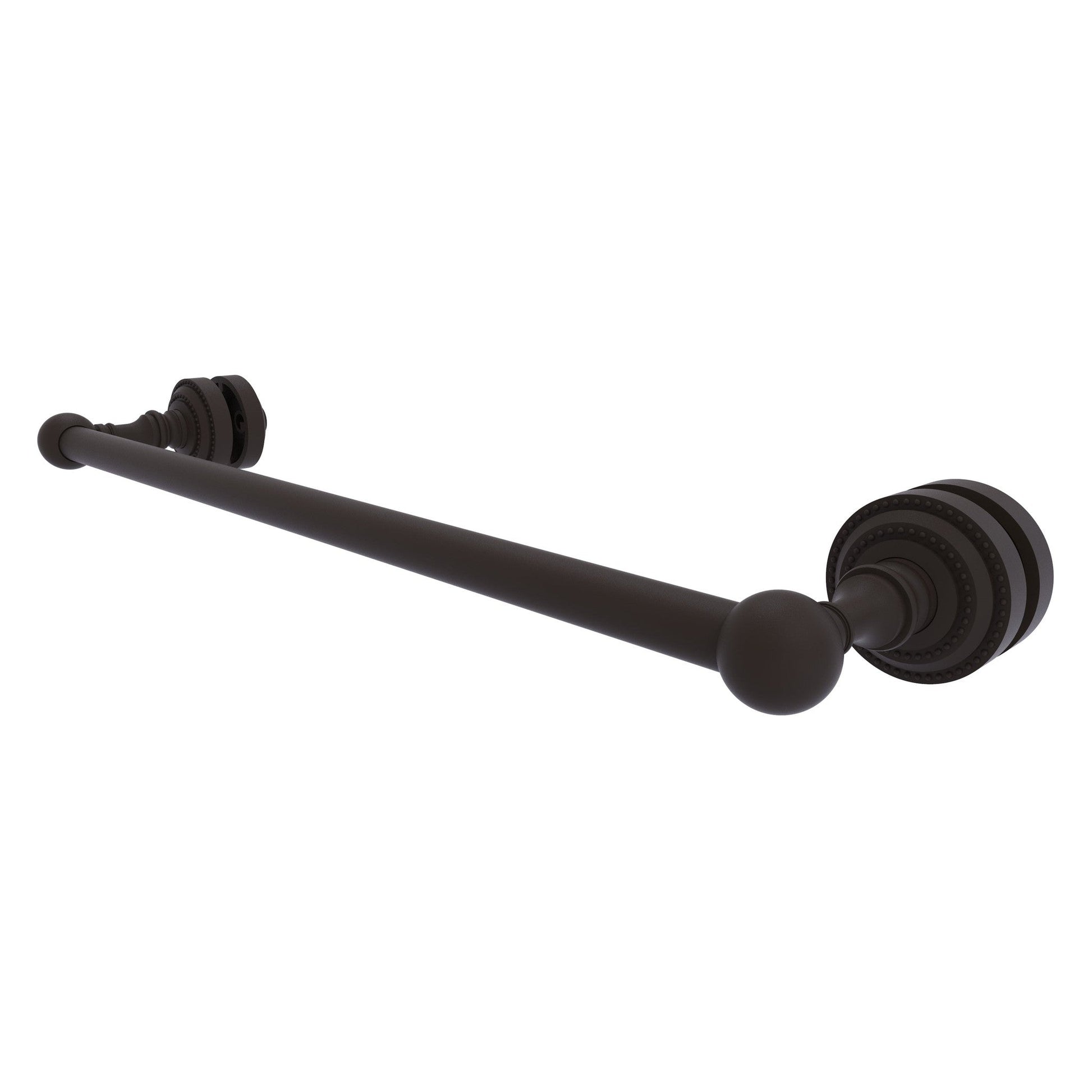 Allied Brass Dottingham 20" x 4.9" Oil Rubbed Bronze Solid Brass Shower Door Towel Bar