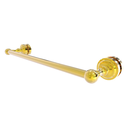 Allied Brass Dottingham 20" x 4.9" Polished Brass Solid Brass Shower Door Towel Bar