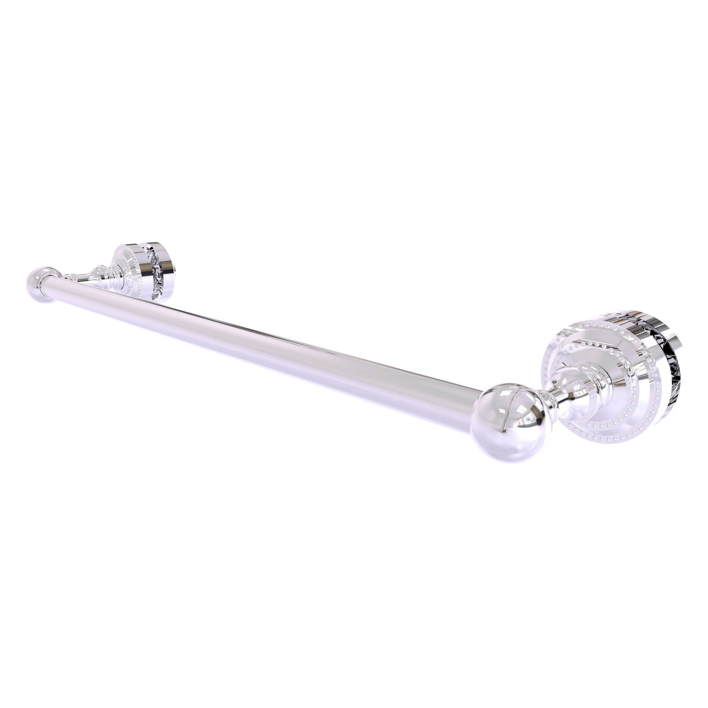 Allied Brass Dottingham 20" x 4.9" Polished Chrome Solid Brass Shower Door Towel Bar