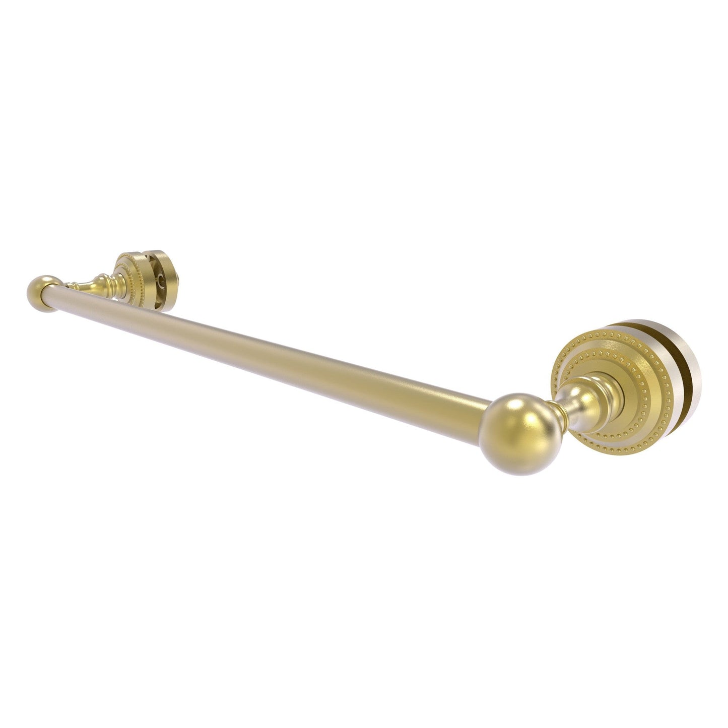 Allied Brass Dottingham 20" x 4.9" Satin Brass Solid Brass Shower Door Towel Bar